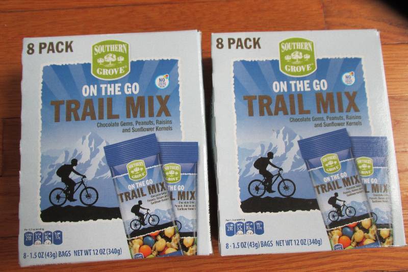 lot 108 image: 2 boxes, 8 per box trail mix single...