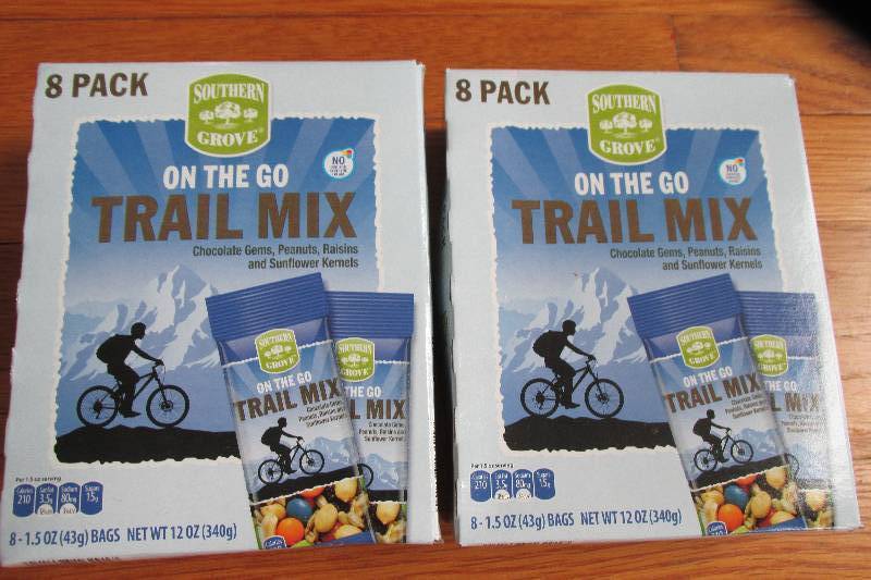 lot 109 image: 2 boxes, 8 per box trail mix single...
