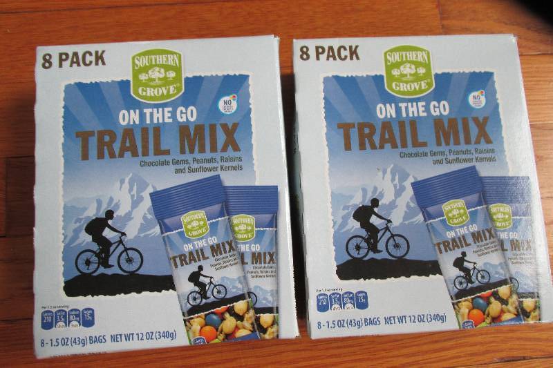 lot 110 image: 2 boxes, 8 per box trail mix single...