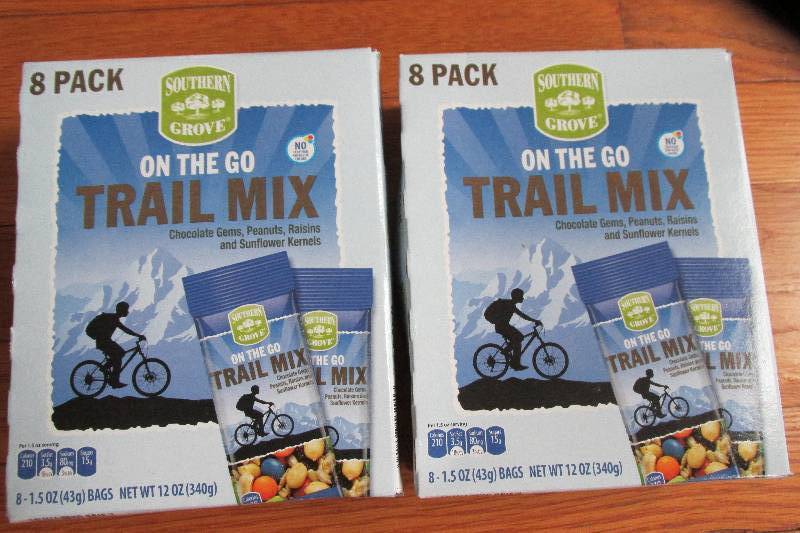 lot 112 image: 2 boxes, 8 per box trail mix single...