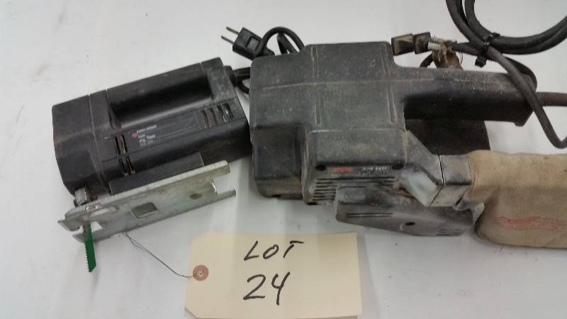 lot 24 image: Belt Sander and Jig Saw