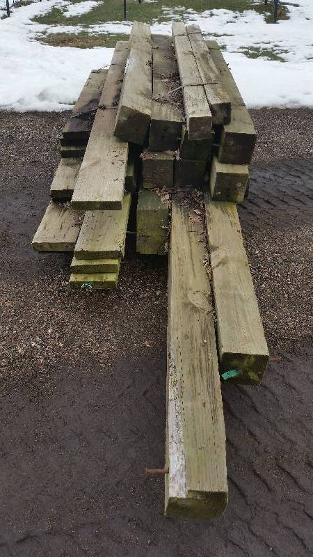 lot 50 image: Green Treated Wood
