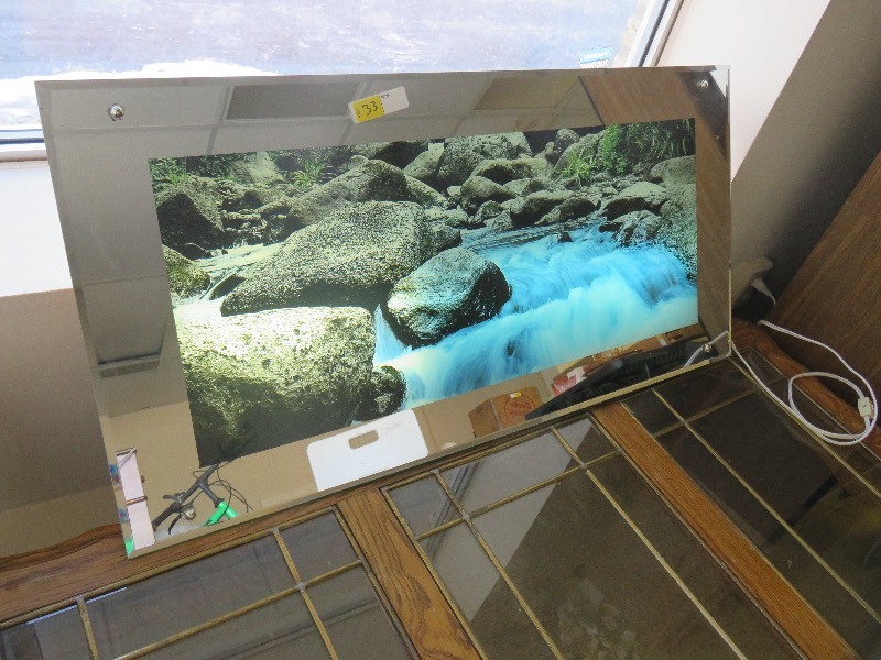 lot 33 image: Wall Mounted River Picture wLights and Sound