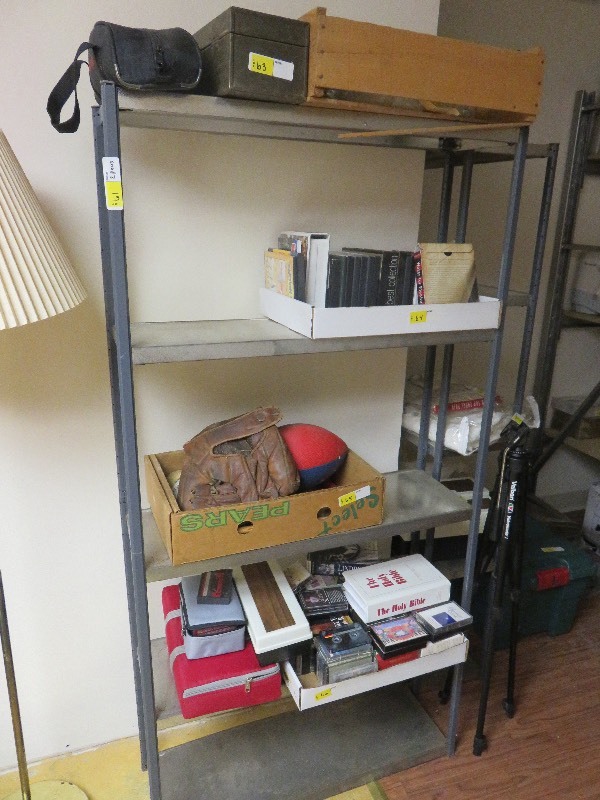 lot 61 image: 2 Metal Five Shelf Shelving Units