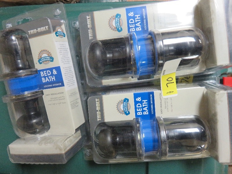 3 Tru Bolt Bed Bath Locking Interior Door Handles New In
