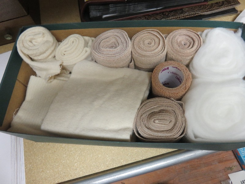 lot 101 image: Shoe Box full of Bandages & Wraps