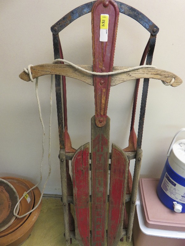 lot 184 image: Antiqiue Sled