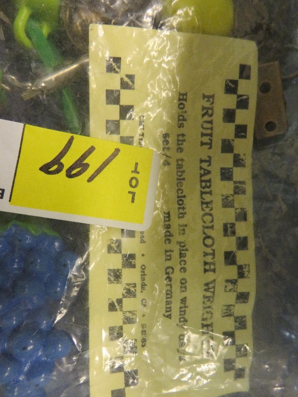 lot 199 image: Fruit Table Cloth Weights