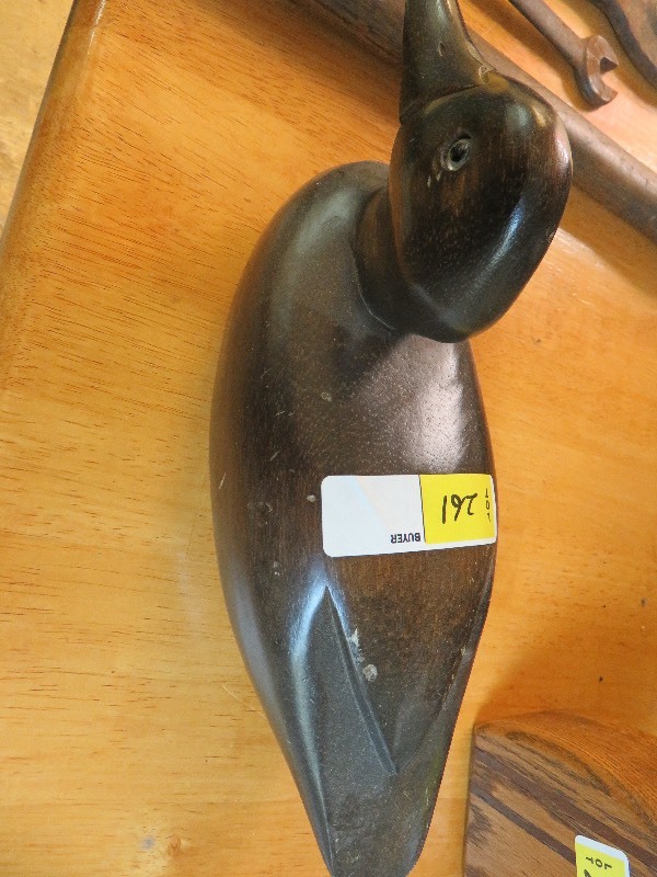 lot 261 image: vintage wood duck