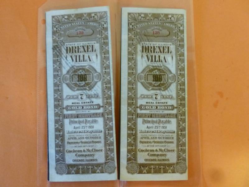 lot 283 image: Antique Bond Papers