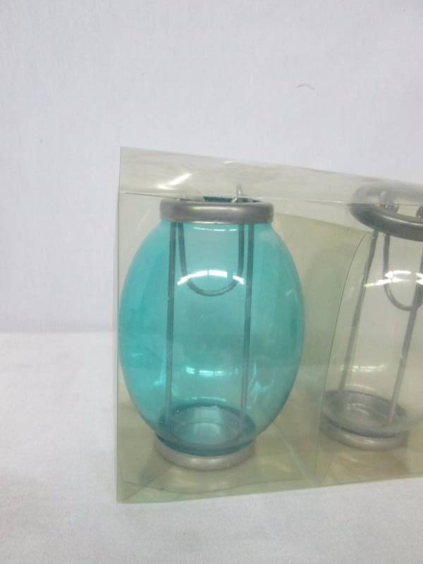 lot 77 image: 2 - Glass Candle Holders
