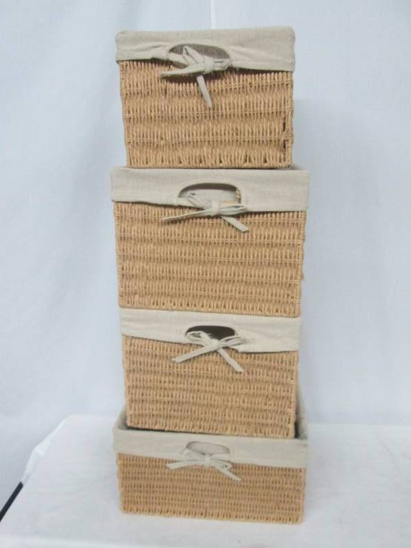 lot 87 image: 4 Wicker Baskets