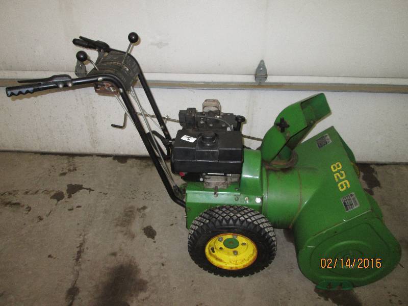 John Deere 826 Snow Blower | LE February Snowblowers #2 | K-BID