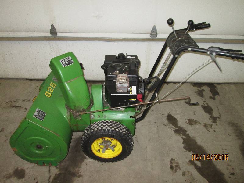 John Deere 826 Snow Blower | LE February Snowblowers #2 | K-BID