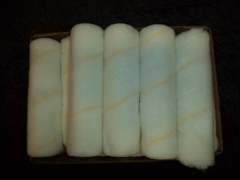Lot - Paint Rollers - White wYellow Stripe