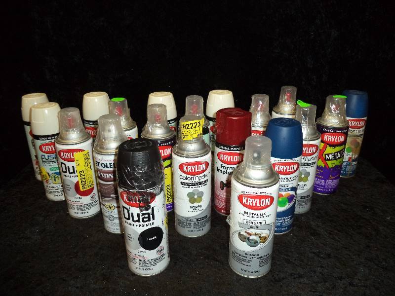 Lot - Misc Cans of Spray Paint