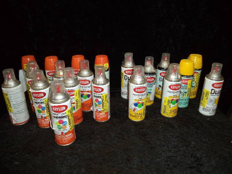 Lot - Misc Cans of Spray Paint
