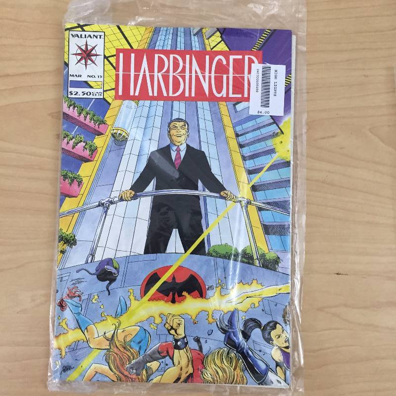 lot 37 image: Collector Comics #1 Harbinger - Pulled From Store Shelf After Finding Out Value - All Nice Shape