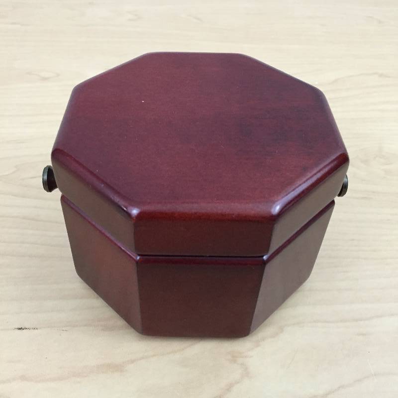 lot 48 image: SHARP EXECUTIVE Linden Nautical Sextant Style Ships TILT BRASS GLASS CLOCK In ROSE WOOD CASE WITH LID BOX DESK MANTEL - EXCELLENT WORKING