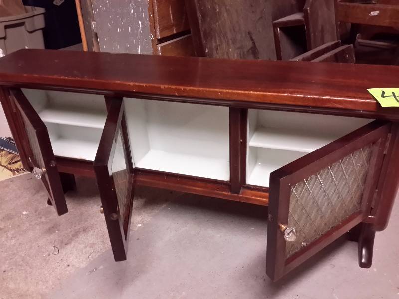 Desk top cabinet with PORCELAIN inserts of top