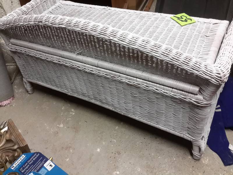 Wicker BenchStorage Chest