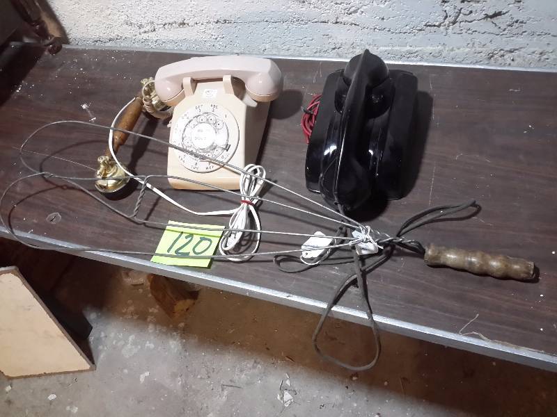 NUMBER PLEASE  2 Vintage telephones.. 1 Dial, 1 just a receiver