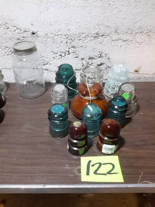 Glass Electric Insulators as pictured