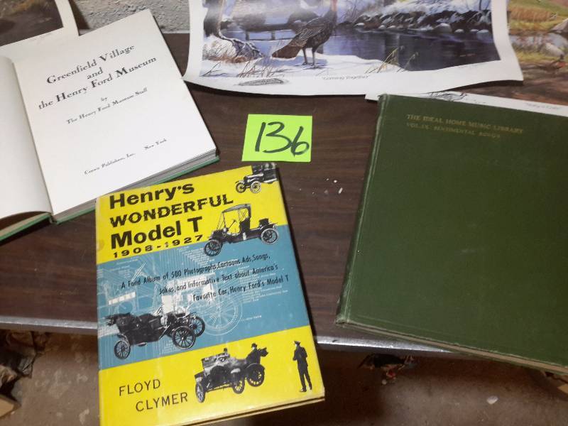 2 Henry Ford Books.. 4 Ken Zylla Prints.. Signed