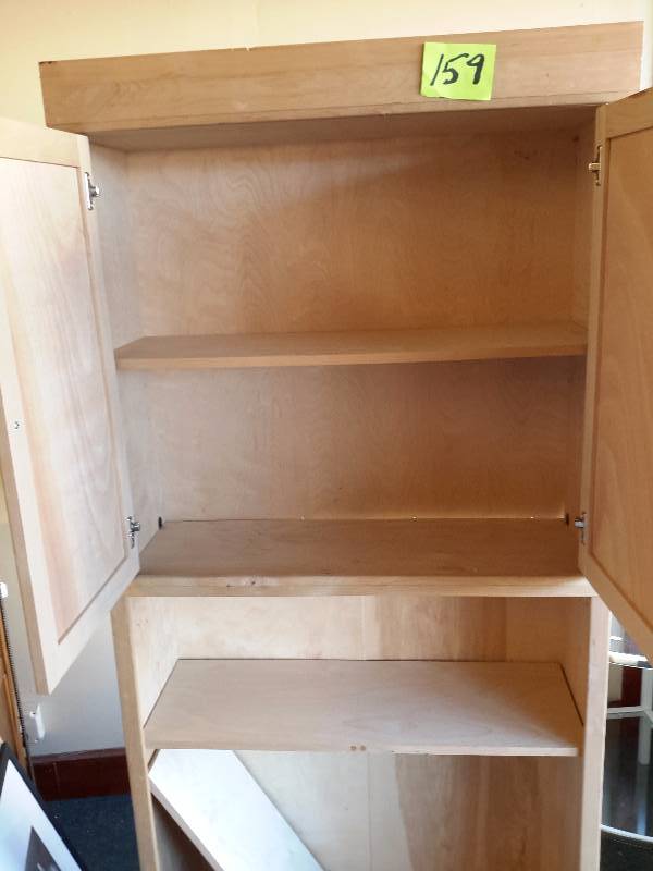 Nice solid wood UNFINISHED cabinet..