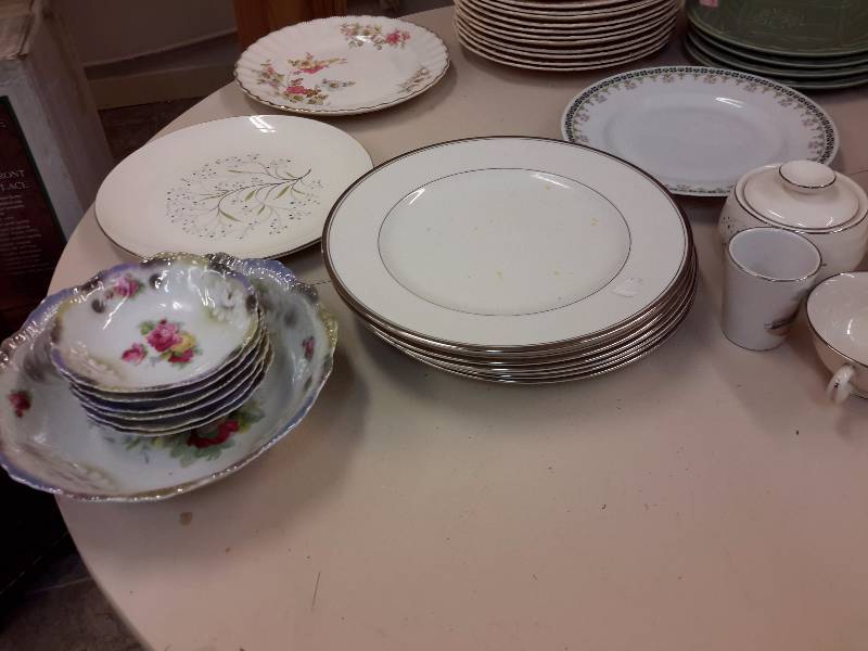 Misc. Plates and Glassware as pictured