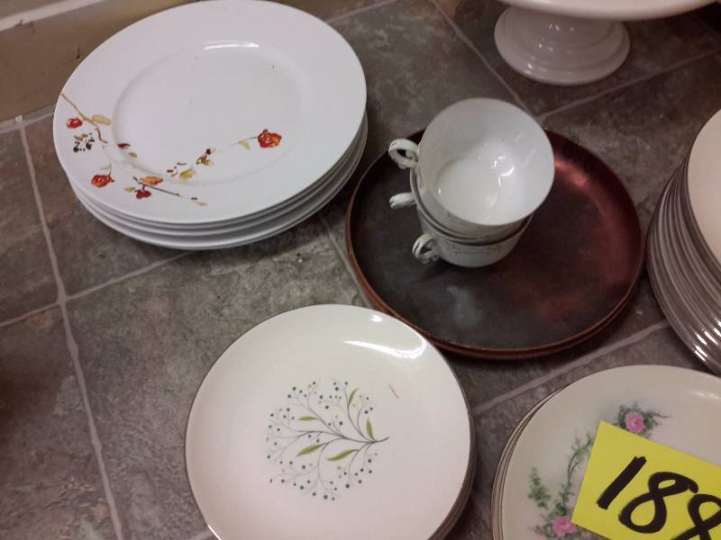 Misc. Plates, cups as pictured