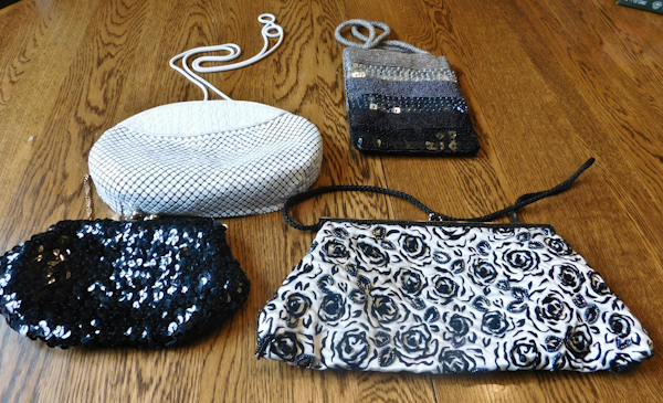 4 vintage collectible handbags