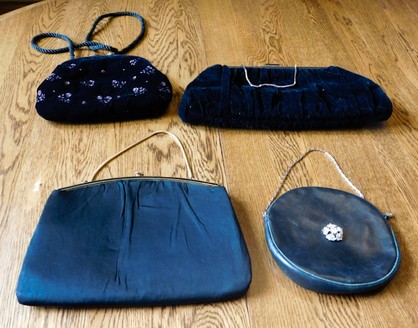 4 vintage collectible handbags