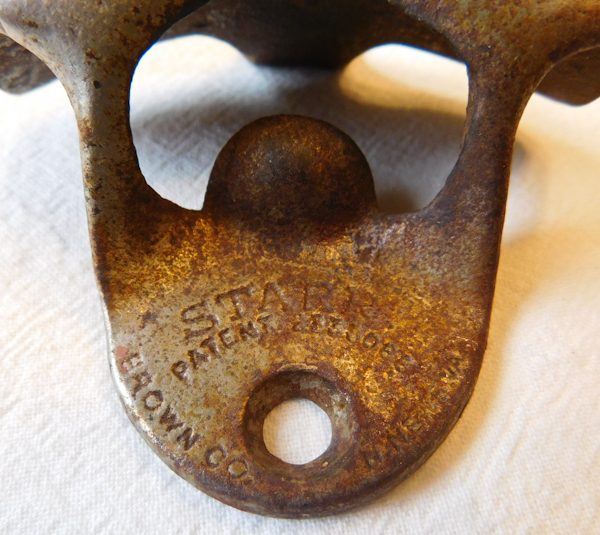 vintage cast Starr coca cola bottle opener wall mount  1925 #9