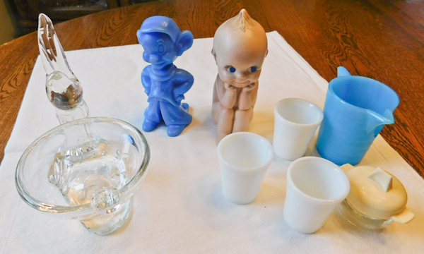 misc glass decor items