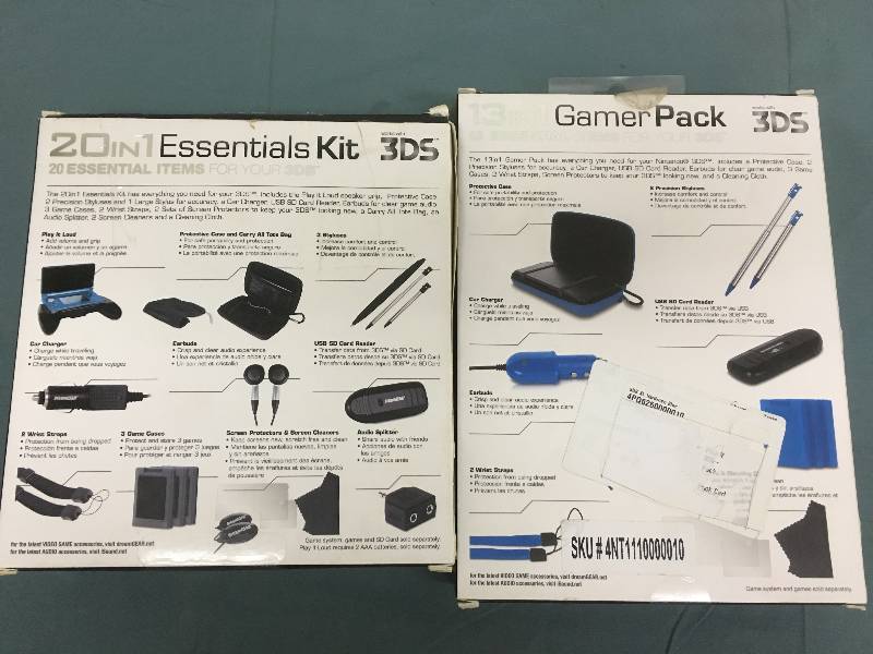 lot 26 image: 20 in 1 and 13 in 1 gamer pack for 3ds