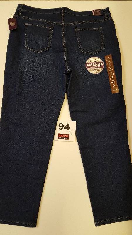 GLORIA VANDERBELT AMENDA JEANS  BLUE  18 SHORT