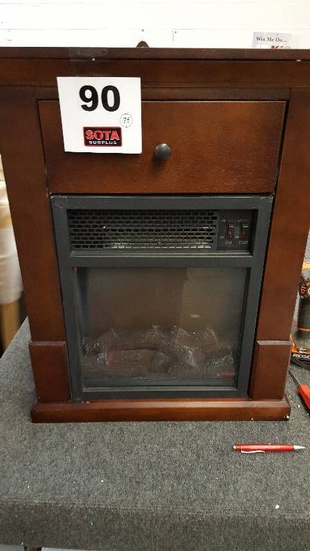 lot 90 image: Easton Compact Electric Fireplace Heater