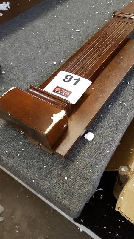 lot 91 image: McLeland Fireplace Mantle Walnut