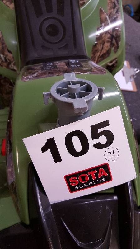 lot 105 image: Fun Wheels True Timber 12V Super Quad  Green