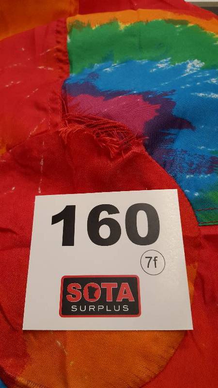lot 160 image: Tye Dye Bean Bag RedOrange