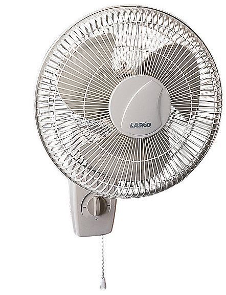 lot 147 image: Lasko 12 Oscillating Wall Fan   WHITE