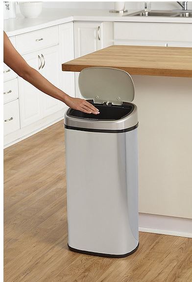 lot 129 image: alcove 18.5-Gallon Motion-Sensor Trash Can