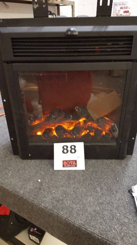 lot 88 image: Fireplace Insert  18 12  Black