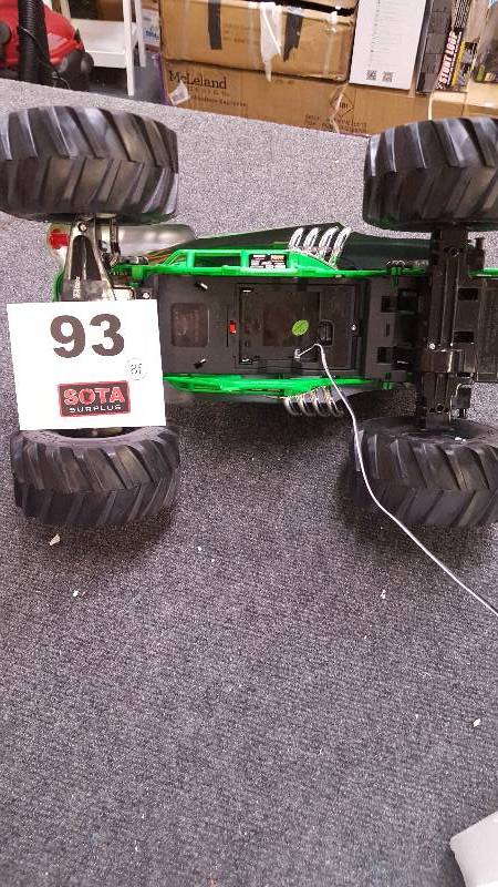 lot 93 image: New Bright Grave Digger 110-Scale Remote-Controlled Vehicle