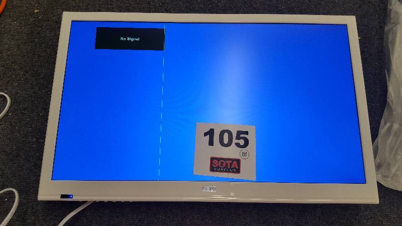 lot 105 image: 24 In. 1080p LED HDTV with 60H White