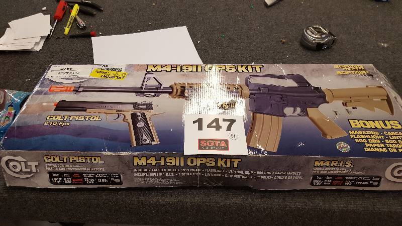 lot 147 image: 1114 1911 OPS KIT  AIR SOFT  SPRING POWERED