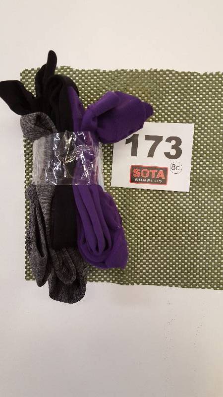 lot 173 image: COZY TIGHTS FLEECE LINED FOOTLESS  3-PK  SZ 12-14