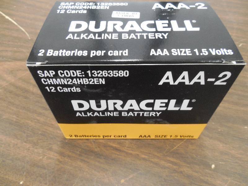 NEW - Case of 24 AAA Duracell Battery