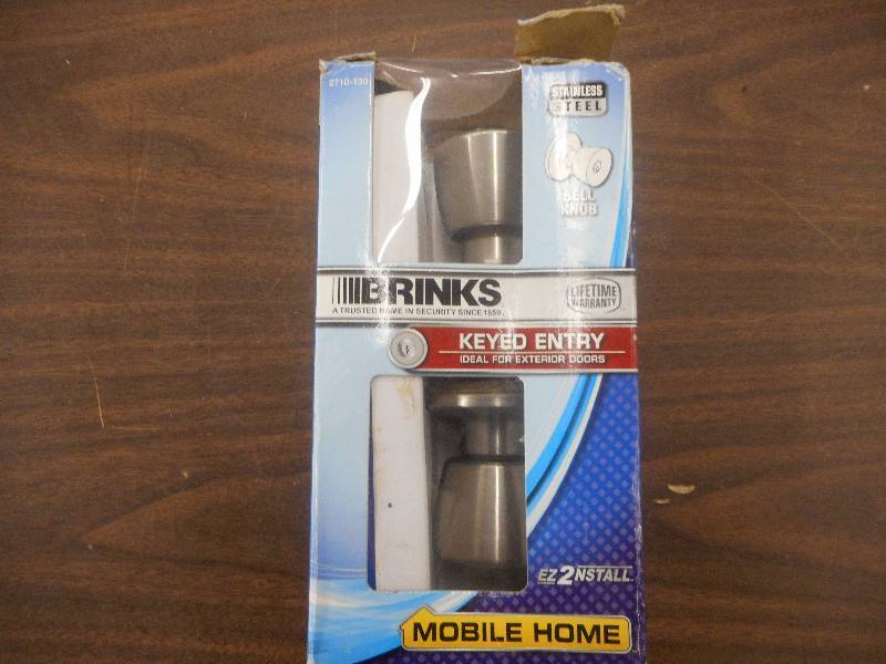 BRINKS STAINLESS STEEL BELL KNOB SET
